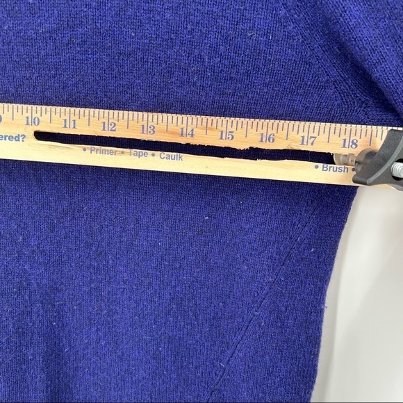 EILEEN FISHER Ultramarine Charcoal Yak Merino Color Block Sweater S - Picture 5 of 6